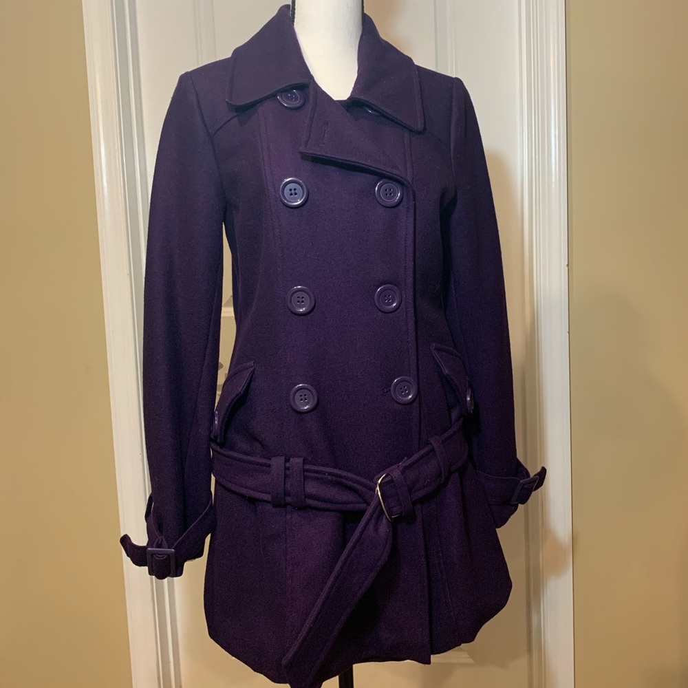 Delia’s Women’s Wool Double Breasted Belted Coat M